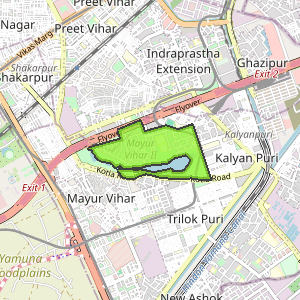 Mayur Vihar Phase 2, Delhi - Map, Pin Code, Locations, Photos, Property ...