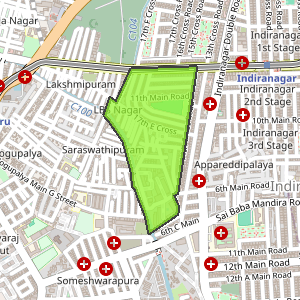 Eshwara Layout, Indiranagar, Bengaluru - Map, Pin Code, Locations ...