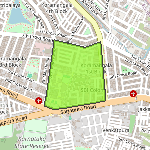 Koramangala 1A Block, Koramangala, Bengaluru - Map, Pin Code, Locations ...