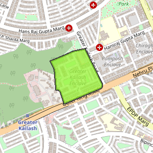 Greater Kailash Enclave I, Greater Kailash, Delhi - Map, Pin Code