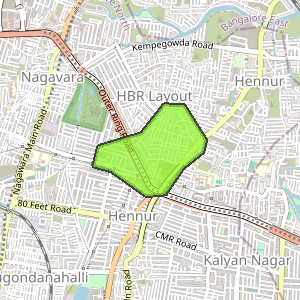 HBR Layout 4th Block, HBR Layout, Bengaluru - Map, Pin Code, Locations ...