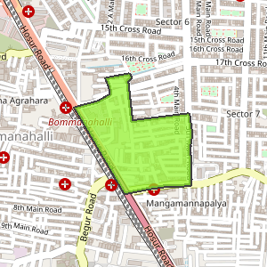 Rajiv Gandhi Nagar, HSR Layout, Bengaluru - Map, Pin Code, Locations ...