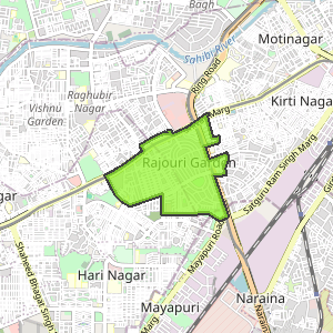 Rajouri Garden, Delhi - Map, Pin Code, Locations, Photos, Property ...